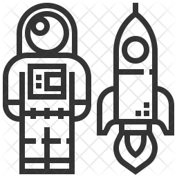 256x256 Spaceman Icon Of Line Style