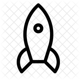 256x256 Spaceship Icon Of Line Style