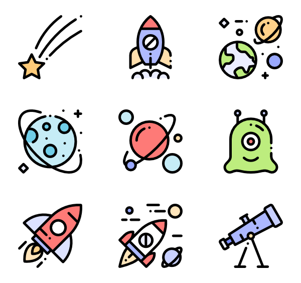 600x564 Spaceship Icons