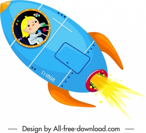 468x427 Spaceship Icon Colored Cartoon Design Vectors Stock In Format