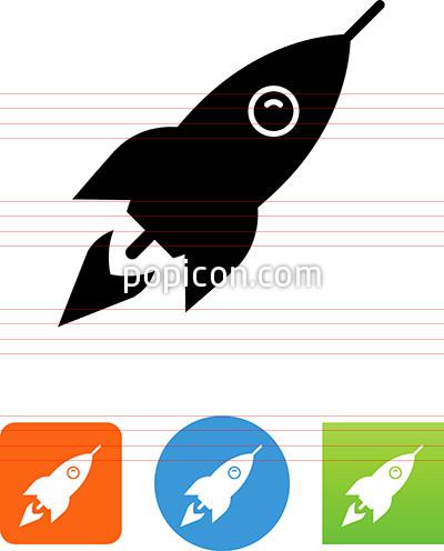 400x496 Vector Spaceship Icon