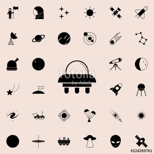 500x500 Spaceship Icon Space Icons Universal Set For Web And Mobile