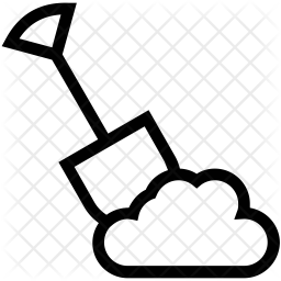 256x256 Spade Icon Of Glyph Style