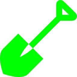 256x256 Free Lime Spade Icon