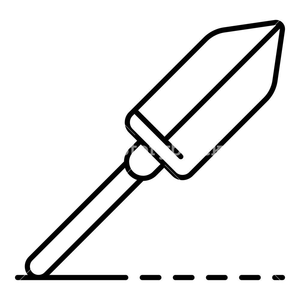 1000x1000 Hand Spade Icon Outline Hand Spade Vector Icon For Web Design