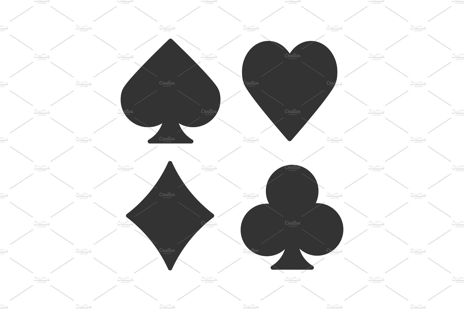 1820x1213 Playing Cards Suits Glyph Icon