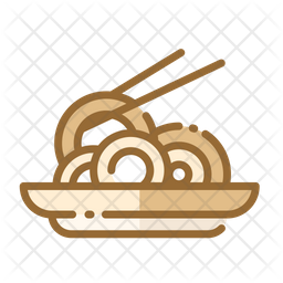 256x256 Spaghetti Icon Of Colored Outline Style