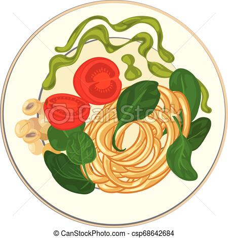 450x470 Spinach With Spaghetti Icon, Cartoon Style Spinach With Spaghetti