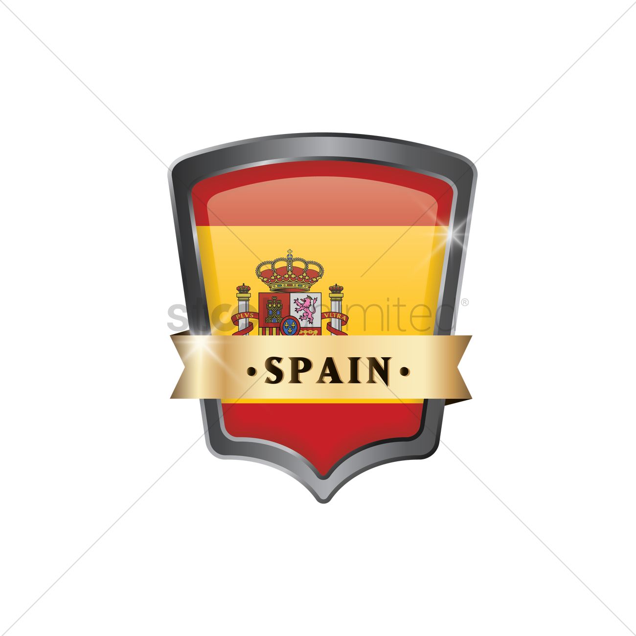 Spain Flag Icon Vector Image 1300x1300 Spain Flag Icon Vector Image