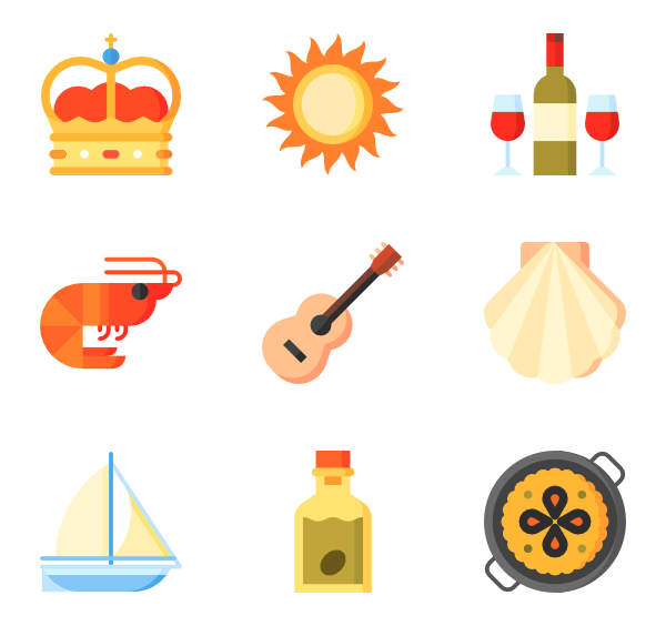600x564 Spanish Food Icons