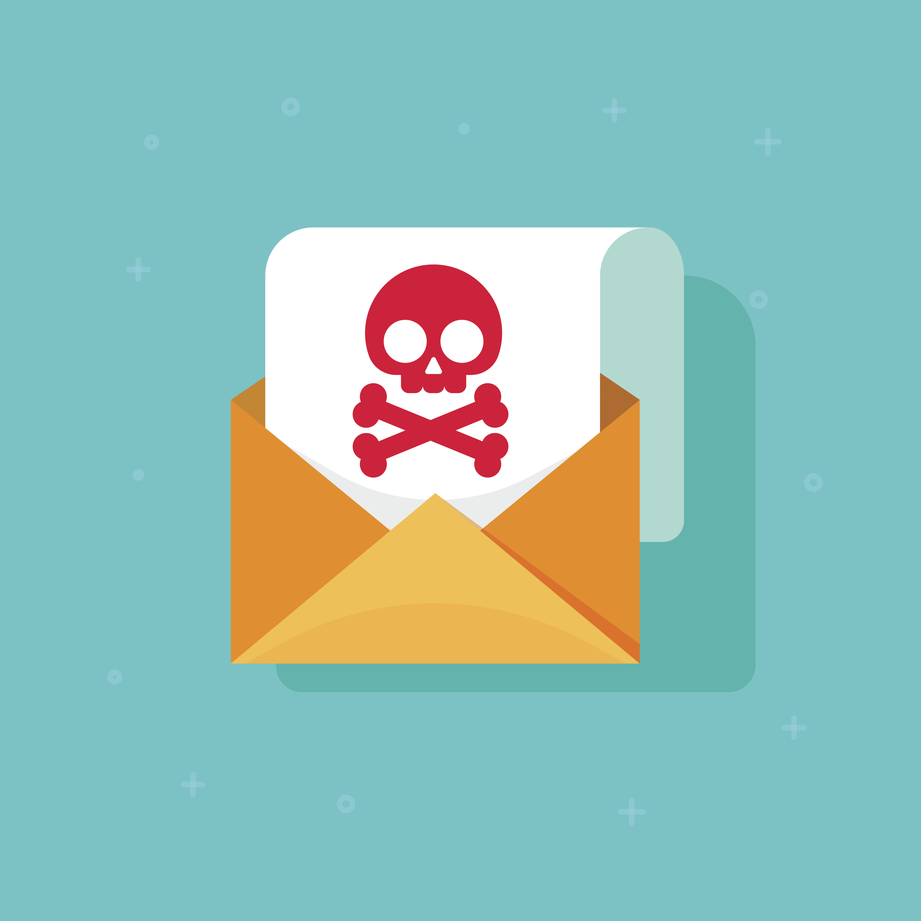 3155x3155 Email Spam Icon Idea, Scam E Mail Message Concept, Malware Alert