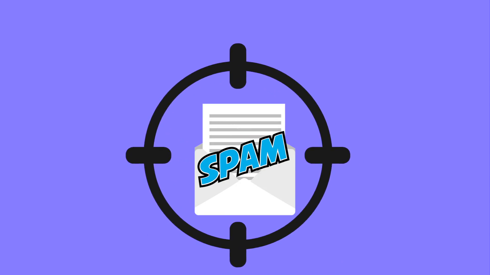 1920x1080 Spam Icon Design, Video Animation Stock Video Footage