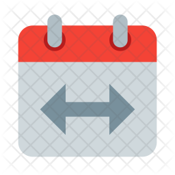 Date Span Icon Of Flat Style 256x256 Date Span Icon Of Flat Style