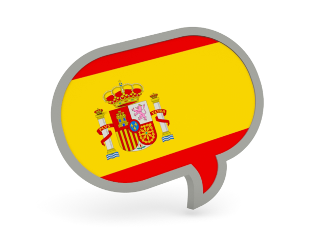 640x480 Speech Bubble Icon Illustration Of Flag Of Spain