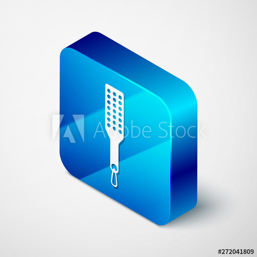 500x500 Isometric Spanking Paddle Icon Isolated On White Background