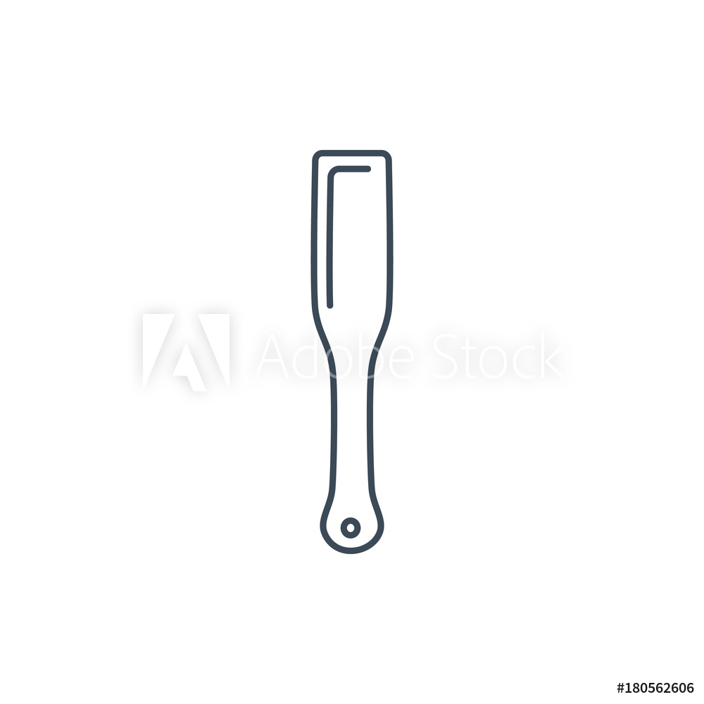 1000x1000 Photo Art Print The Linear Vector Icon Spanking Sex Toy