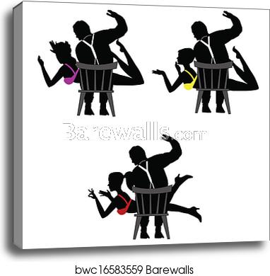 382x390 Spanking, Canvas Print Barewalls Posters Prints