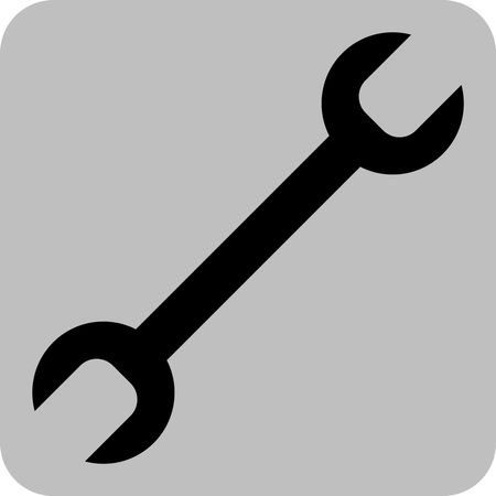 450x450 Vector Illustration Of Spanner Icon In Black Freestock Icons