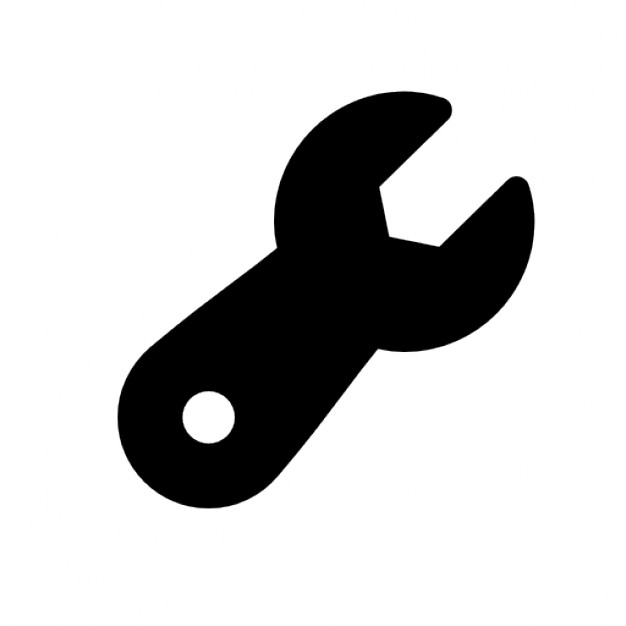 626x626 Black Spanner Icons Free Download
