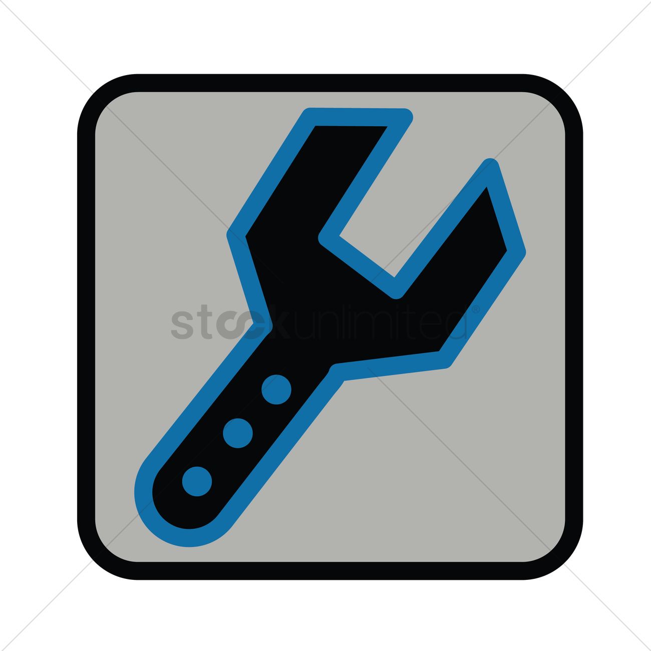 1300x1300 Free Spanner Icon Vector Image