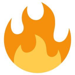 256x256 Fire, Flame, Tool, Light, Spark Icon Of Flat Style