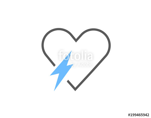 500x393 Heart Spark Icon Stock Image And Royalty Free Vector