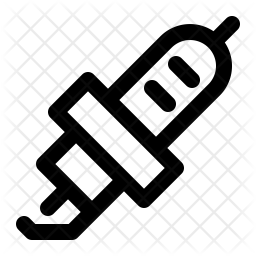 256x256 Spark Plug Icon Of Line Style