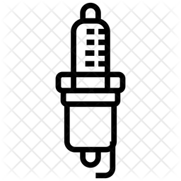 256x256 Car Spark Plug Icon Of Line Style