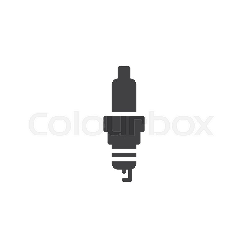 800x800 Spark Plug Vector Icon Filled Flat Stock Vector Colourbox