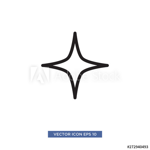 Sparkle Icon Vector Illustration Template 500x500 Sparkle Icon Vector Illustration Template