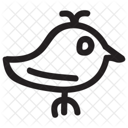 256x256 Sparrow Icon Of Doodle Style