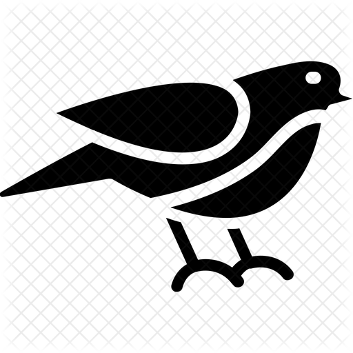512x512 Sparrow Icon Of Glyph Style