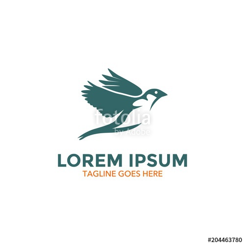 500x500 Sparrow Logo Vector Illustration Icon Stock Image And Royalty