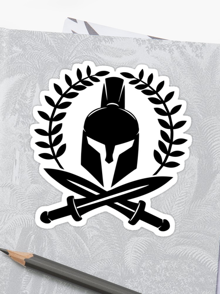 750x1000 Spartan Helmet Icon Sticker