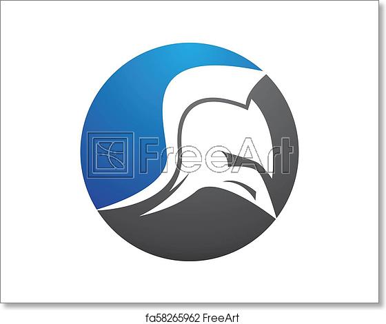 560x470 Free Art Print Of Spartan Helmet Vector Icon Spartan Helmet Logo