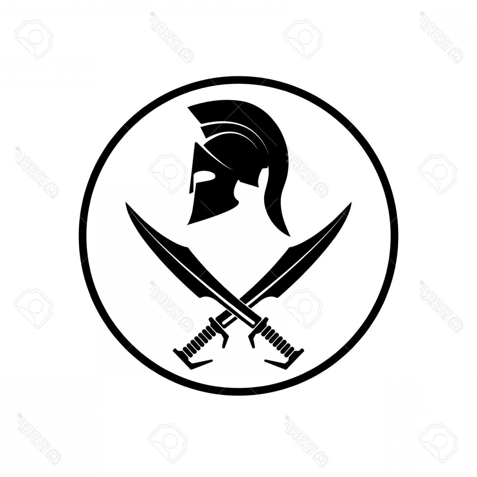 1560x1560 Photostock Vector Spartan Helmet Icon Symbol Of A Warrior Soidergi