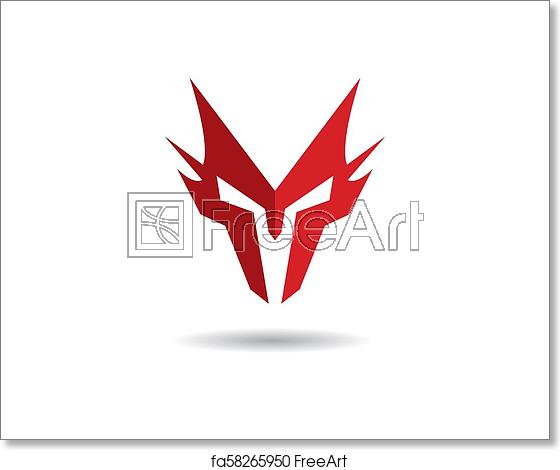 560x470 Free Art Print Of Spartan Helmet Vector Icon Spartan Helmet Logo
