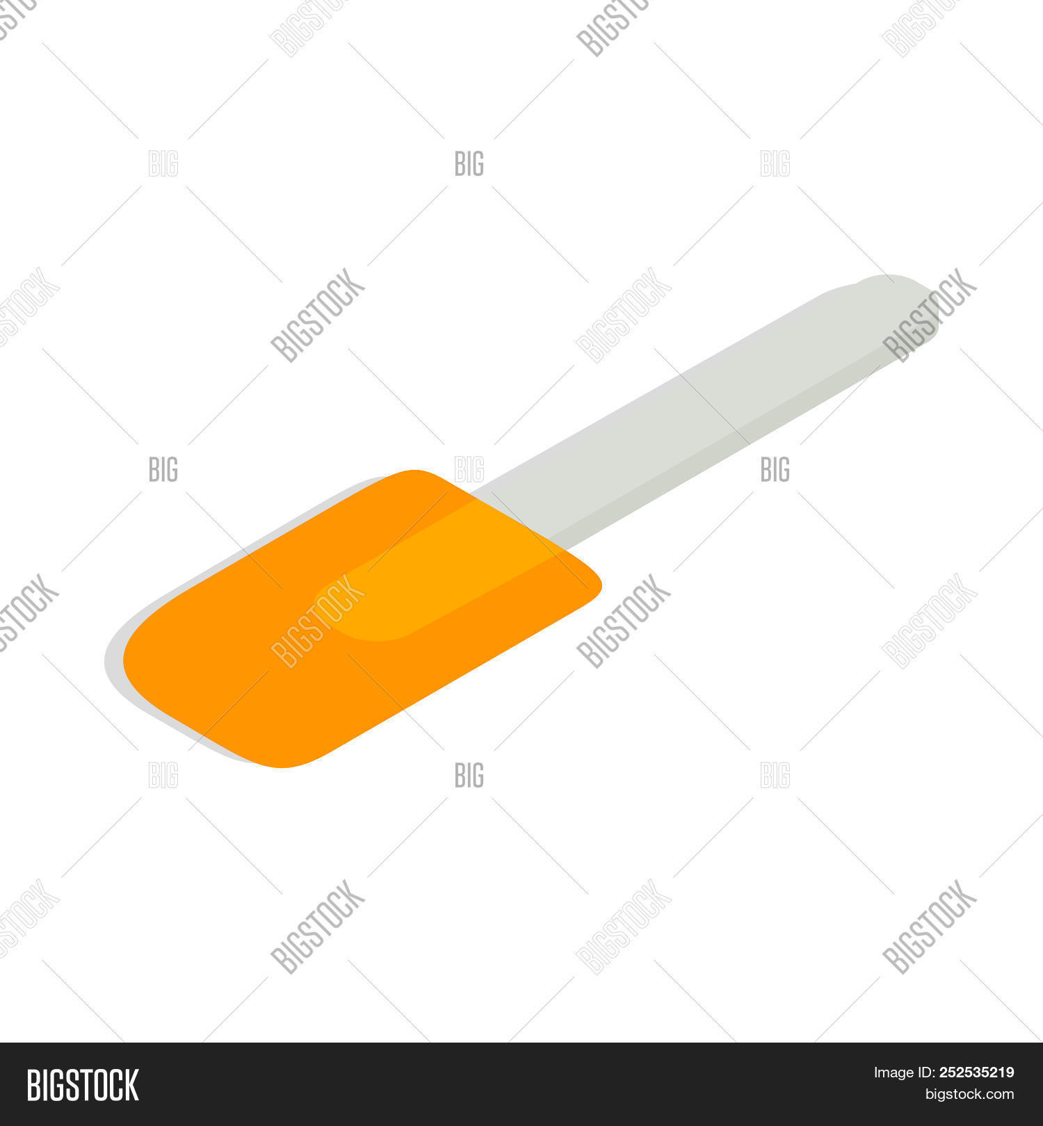 1500x1620 Spatula Icon In Isometric Style Isolated On White Image