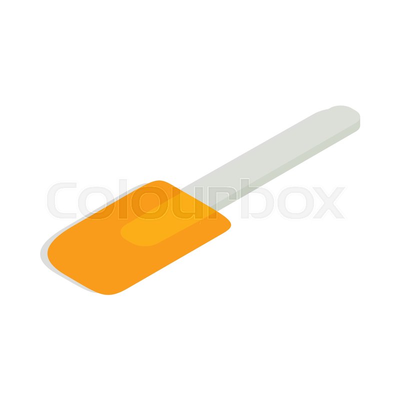 800x800 Spatula Icon In Isometric Style Stock Vector Colourbox