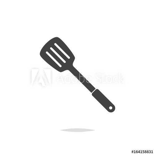500x500 Spatula Icon Vector Isolated