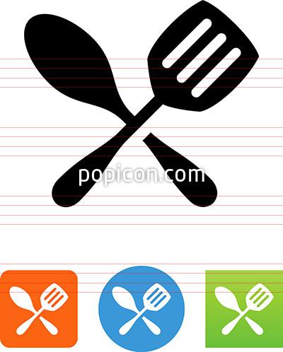 400x498 Spoon And Spatula Icon