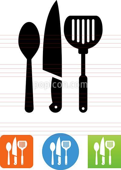 400x562 Spoon Knife And Spatula Icon