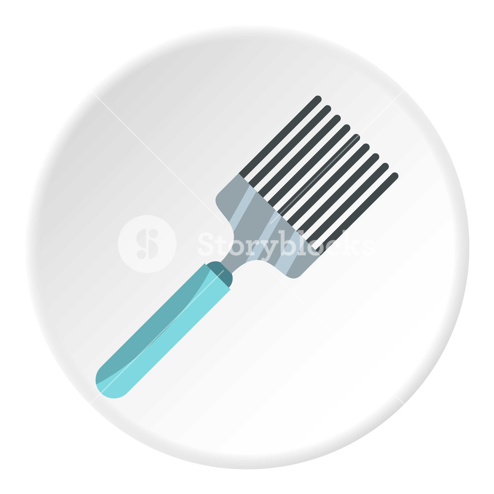 1000x1000 Kitchen Spatula Icon In Flat Circle Isolated Vector Illustration