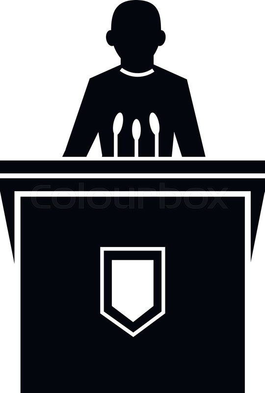 Political Election Speaker Icon Stock Vector Colourbox 540x800 Political Election Speaker Icon Stock Vector Colourbox