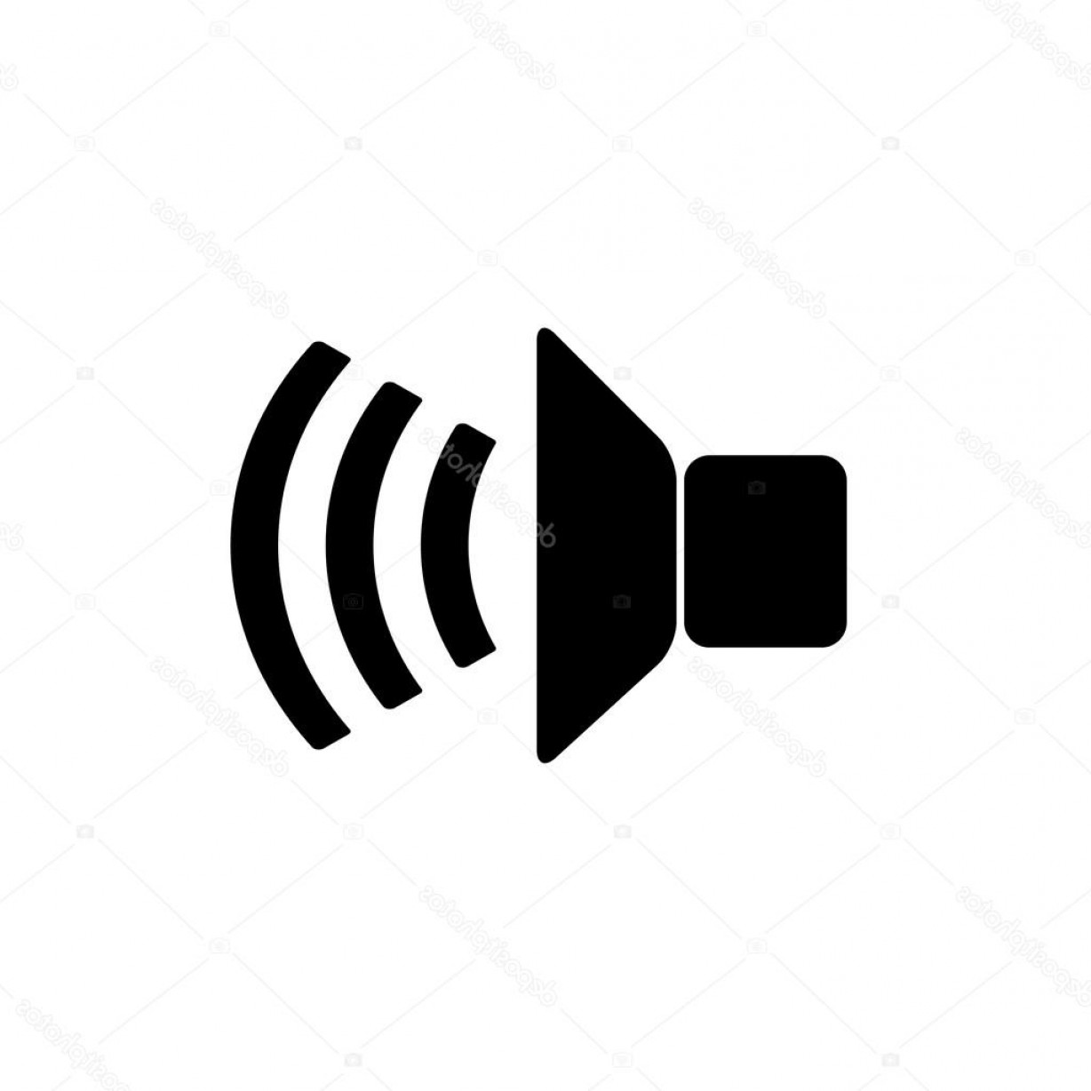 Stock Illustration Volume Icon Speaker Symbol Vector Soidergi 1228x1228 Stock Illustration Volume Icon Speaker Symbol Vector Soidergi