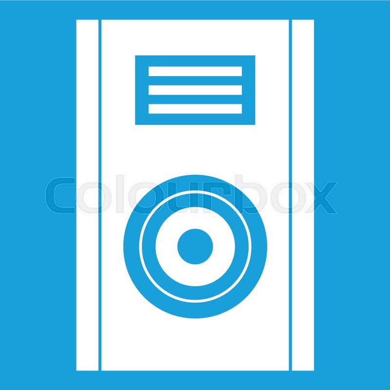 800x800 Music Speaker Icon White Isolated On Stock Vector Colourbox