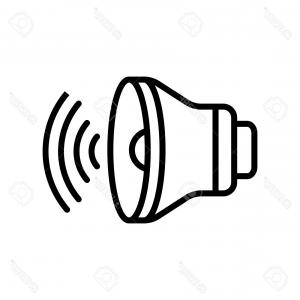 300x300 Photostock Vector Speaker Icon Vector Isolated On White Background