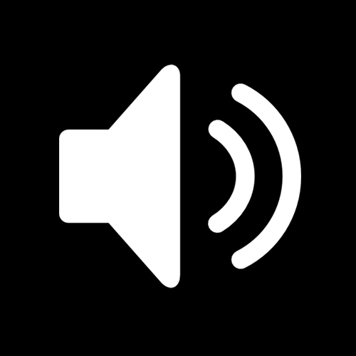 500x500 Speaker Icon White
