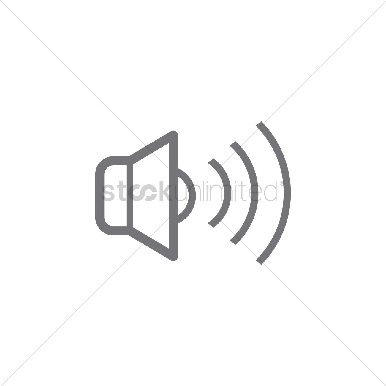 1300x1300 Speaker Icon Vector Image