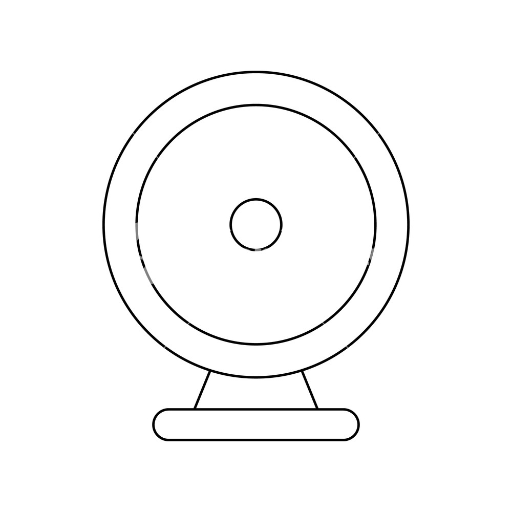 1000x1000 Audio Speaker Icon In Outline Style On A White Background Royalty